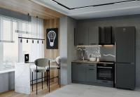 Кухонный гарнитур Антрацит 1600мм, столешница 38 мм