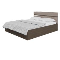 Кровать 1,4 м Ненси, цвет Венге/Капучино глянец спальное место 140*200 см ЛДСП для взрослых и подростков