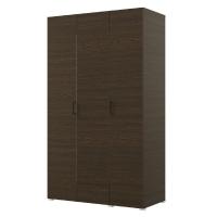 Шкаф 3ств 1200 Бостон, цвет Венге (2 ящика+полки БМ+штанга)