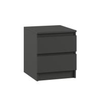 Тумба прикроватная 2 Бетти, 400х420х554, Графит