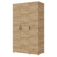 Шкаф 3ств 1200 Бостон, цвет Крафт золотой (полки М+штанга)