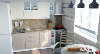 Кухонный гарнитур Ольга макси 4 1800, Цвет Латте/Карамель, ширина 180 см, с навесными шкафами, с выдвижными ящиками, с полками, с тумбой под мойку