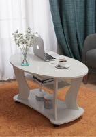 Стол журнальный Сатурн - М 05, бетон пайн белый, ширина 98 см, в гостиную, в кабинет