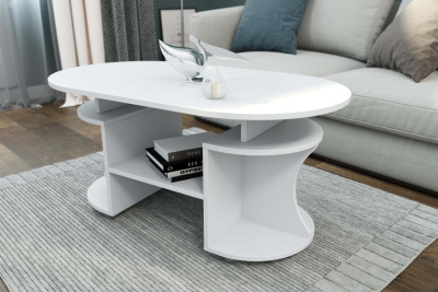 Стол журнальный Барон белый