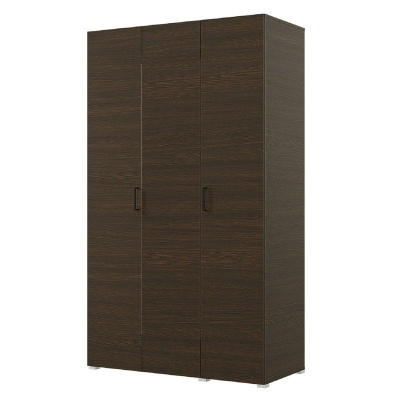Шкаф 3ств 1200 Бостон, цвет Венге (полки М+штанга)