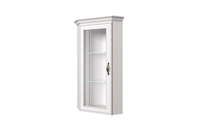 Шкаф с витриной 1VU, TIFFANY, цвет вудлайн кремовый
